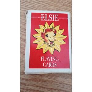 Vintage 1993 Borden Elsie The Cow Playing Cards Deck Hoyle Advertising Dairy